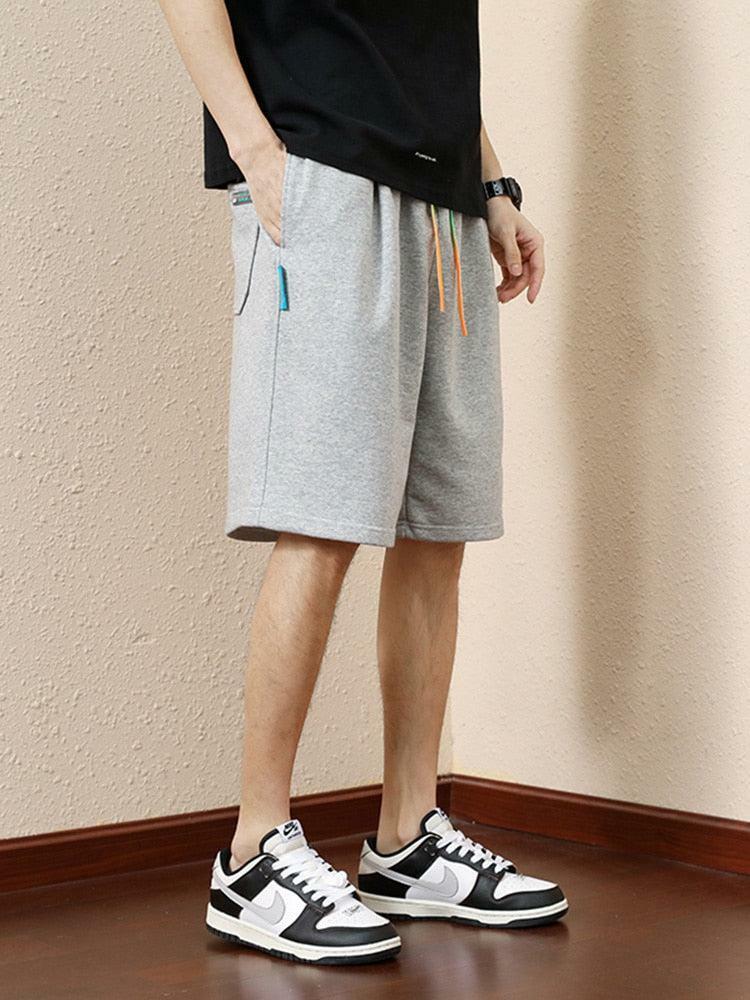 Y2K Striped Sweatshorts with Colored Laces for Trendy Summer Outfits