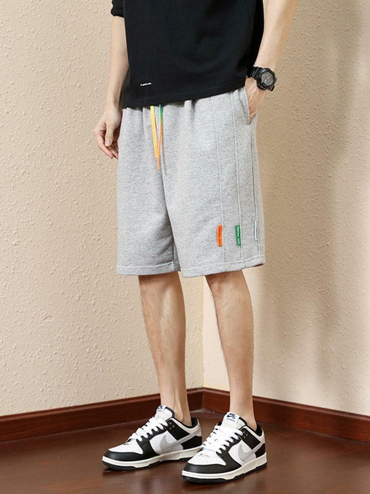 Y2K Striped Sweatshorts with Colored Laces for Trendy Summer Outfits